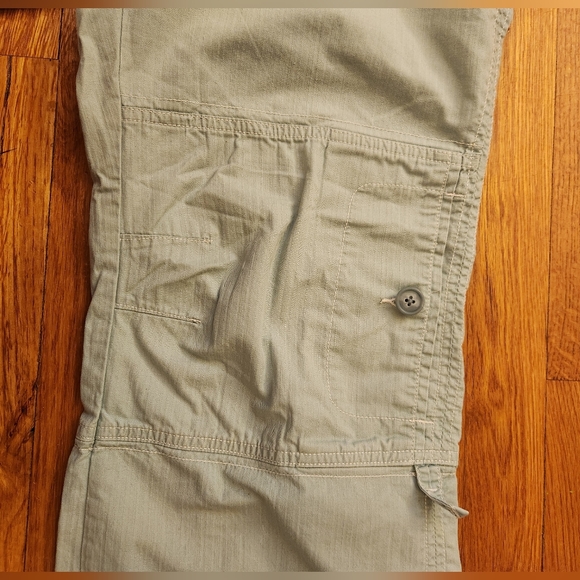 Eddie Bauer Women's Light Blue Turquoise Cargo Pants 100% Cotton Size 18 Tall - Picture 12 of 16